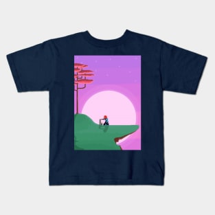 Moving on pixel art Kids T-Shirt